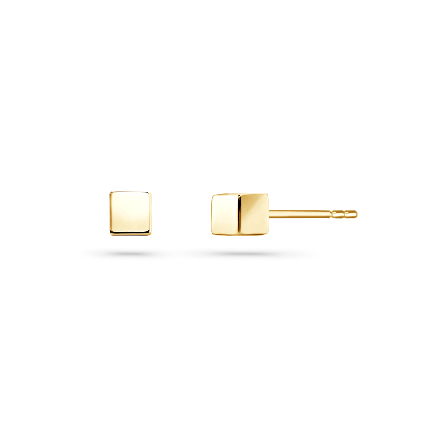Square Block Stud Earrings