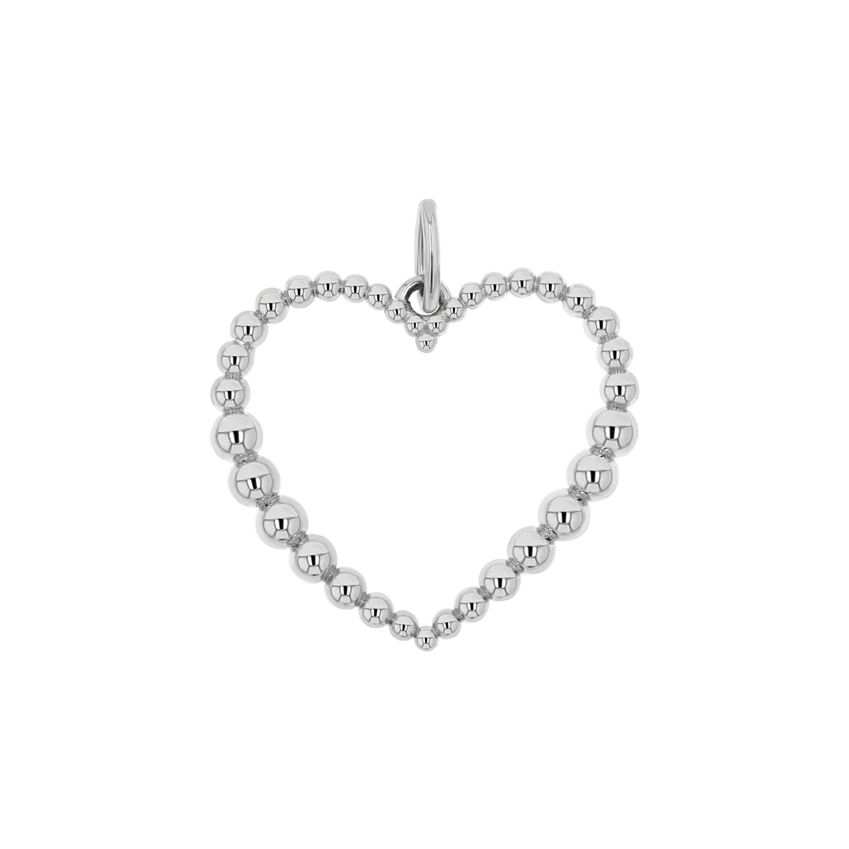 Tapered Bead Heart Charm - Image 2