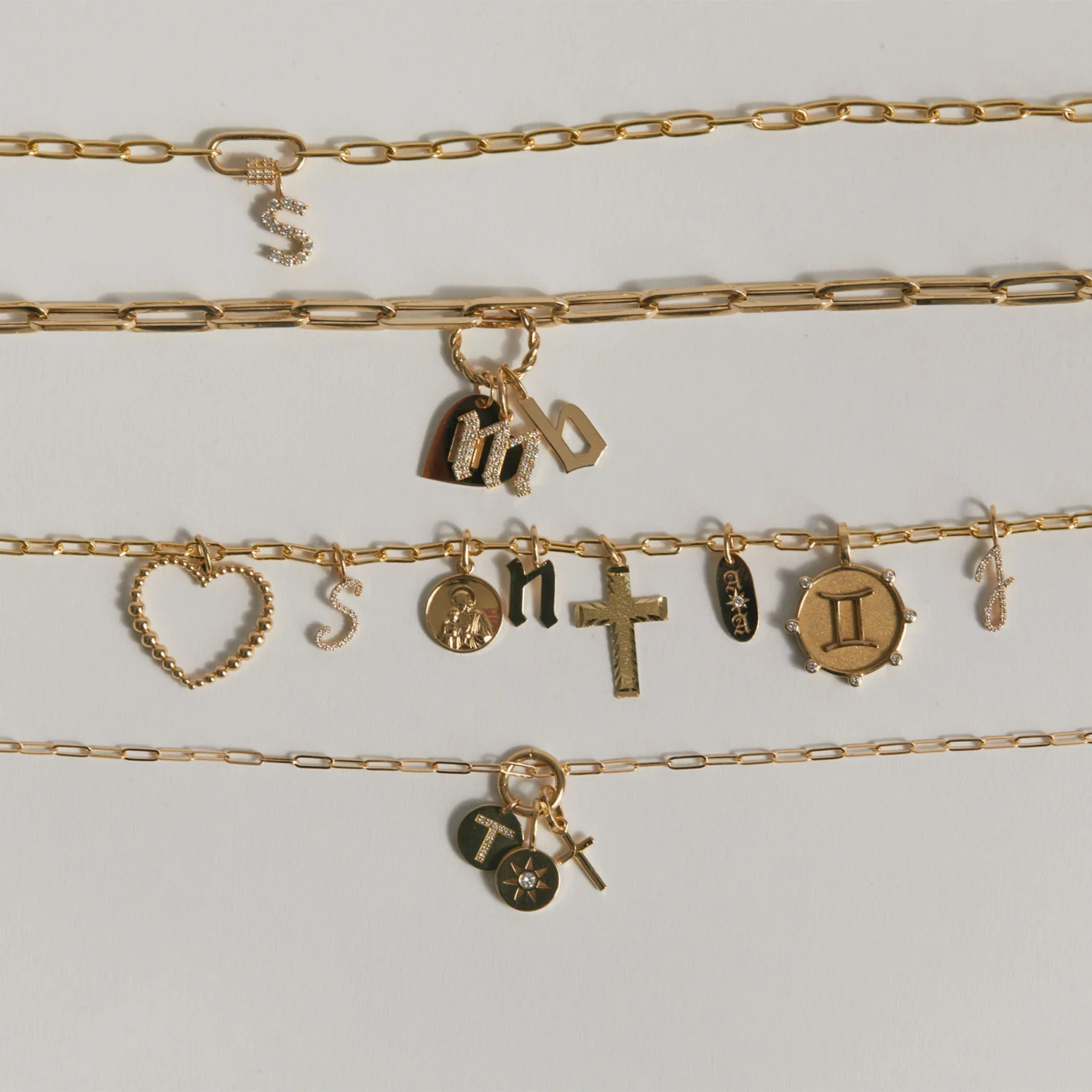 Tapered Bead Heart Charm - Image 5