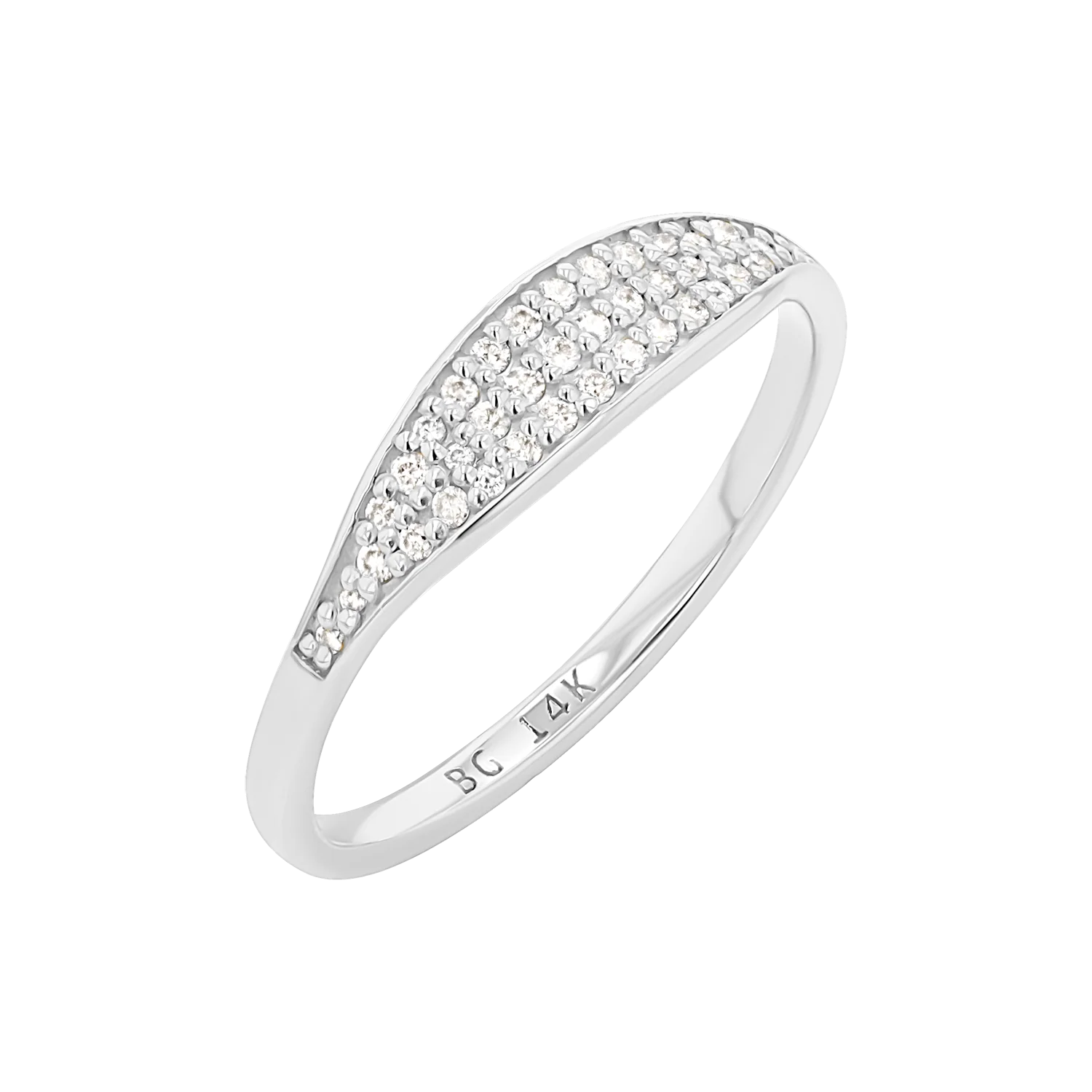 Tapered Diamond Stacking Band - Image 2
