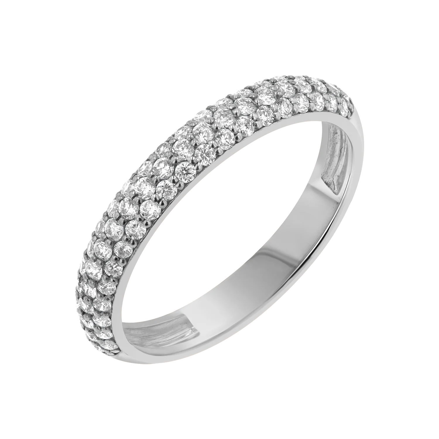 Three Row Pave Diamond Band - Image 2