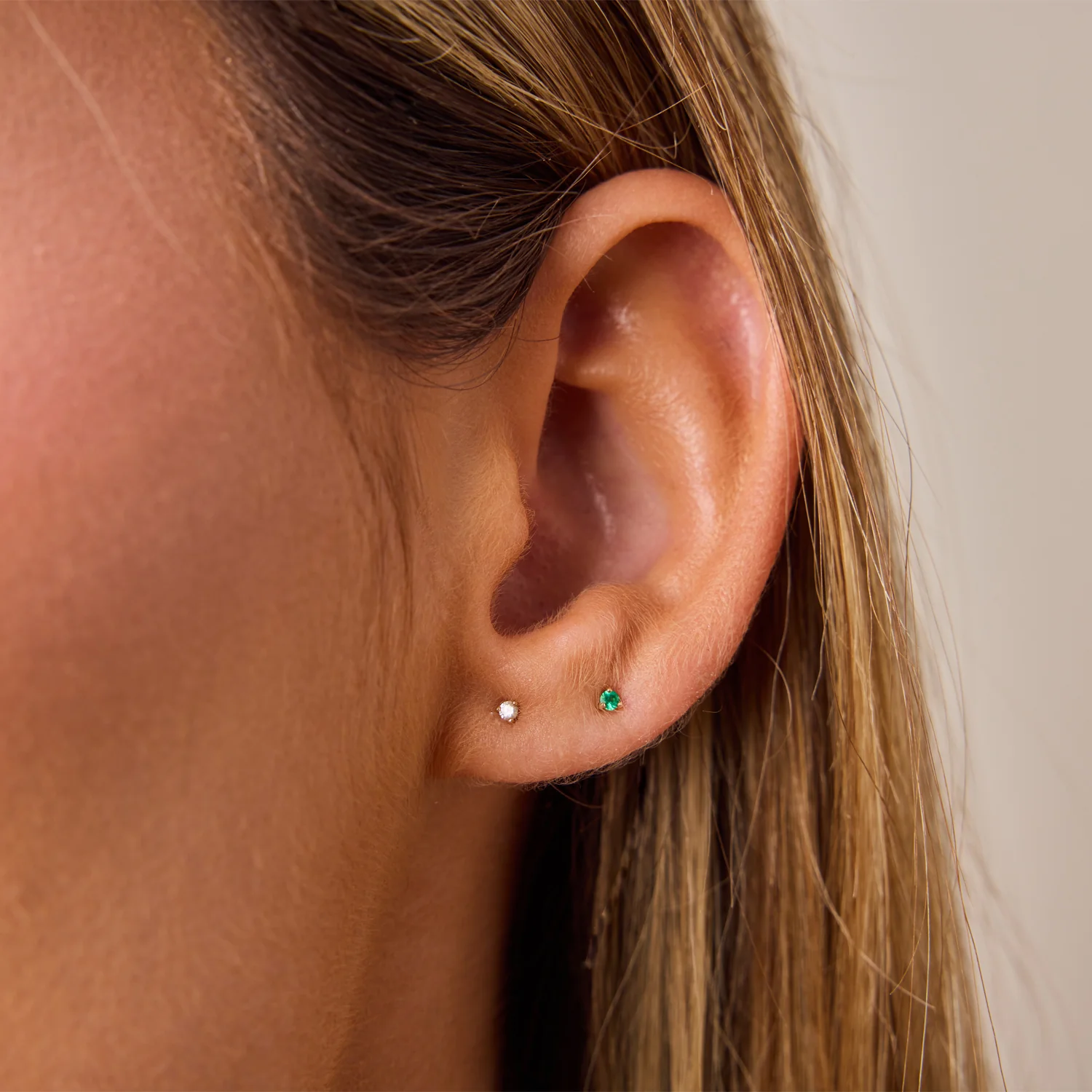 Tiny Diamond Studs - Image 10