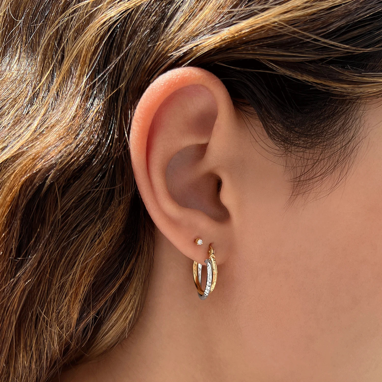 Tiny Diamond Studs - Image 4