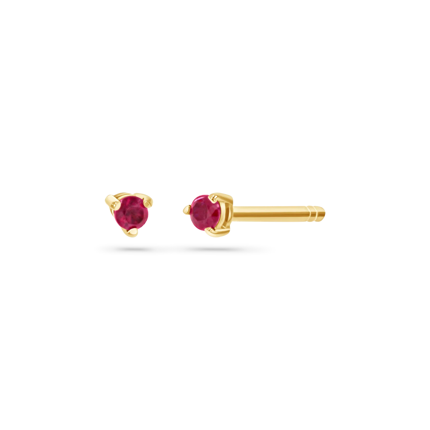 Tiny Gemstone Stud Earrings