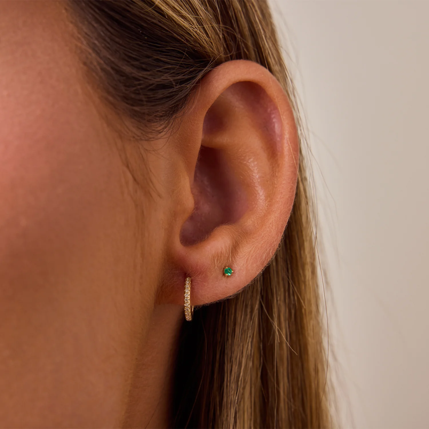 Tiny Gemstone Stud Earrings - Image 21