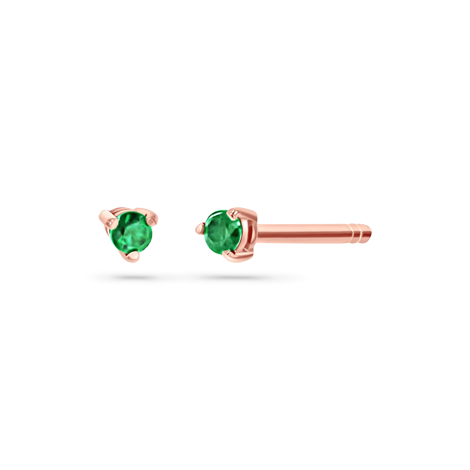 Tiny Gemstone Stud Earrings - Image 6