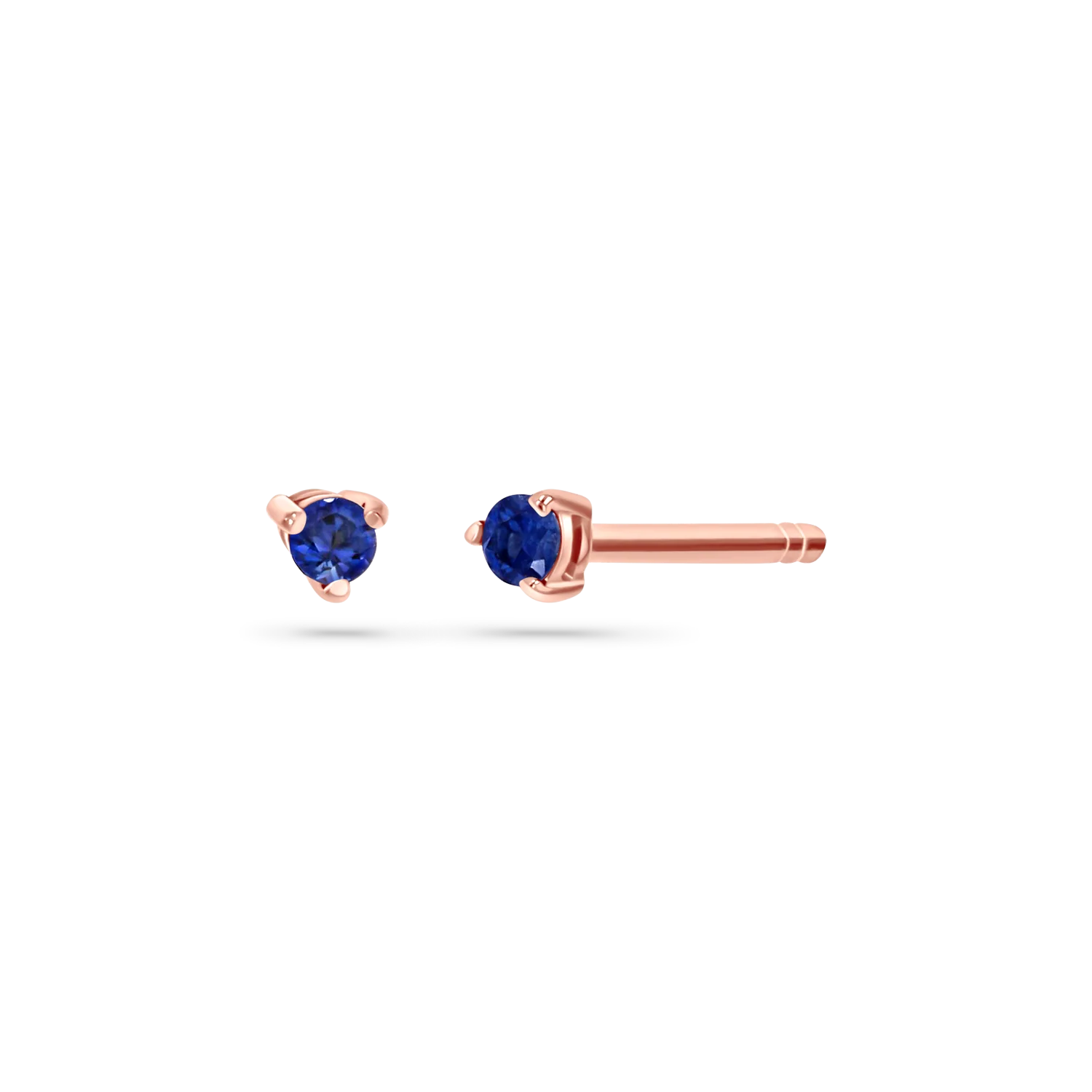 Tiny Gemstone Stud Earrings - Image 8