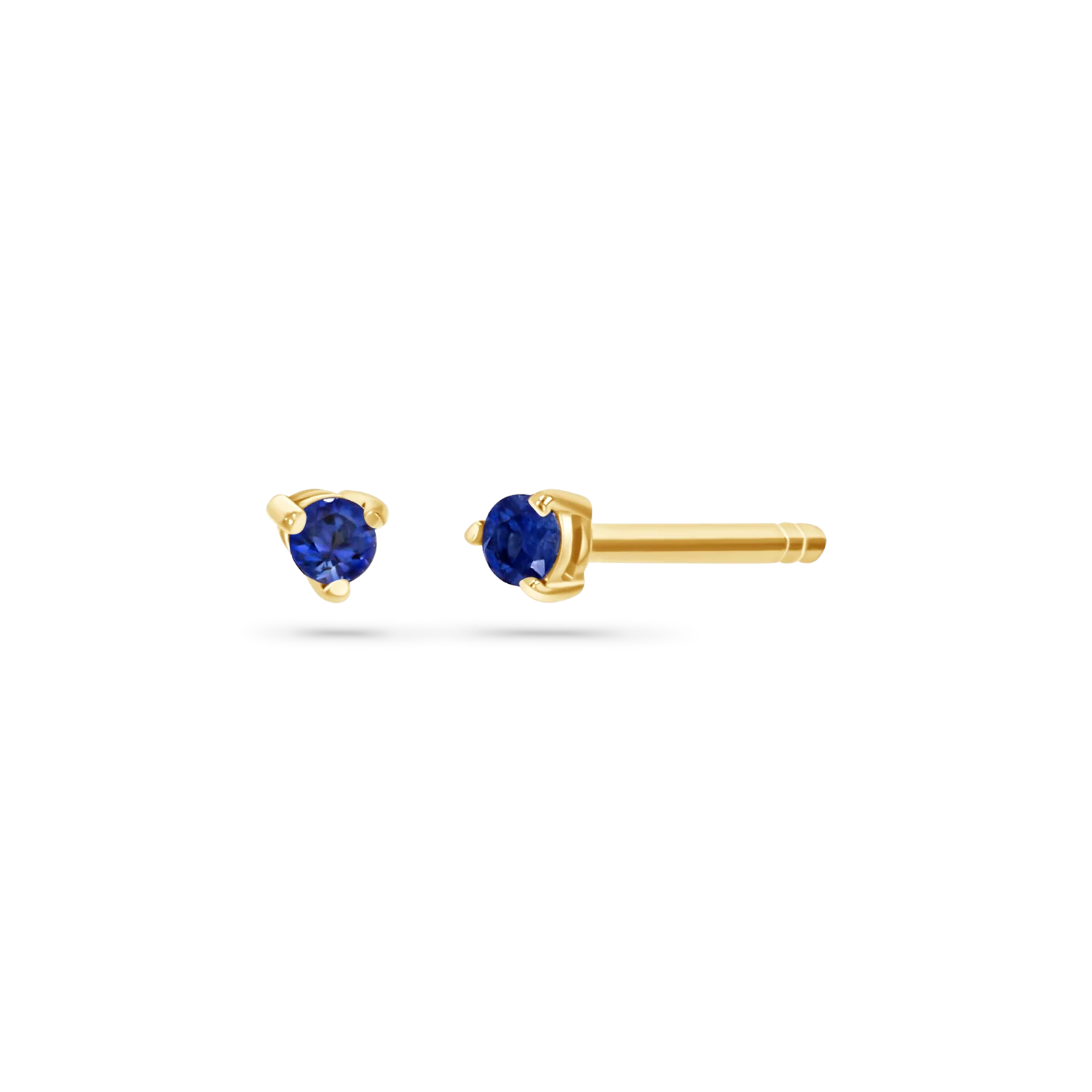 Tiny Gemstone Stud Earrings - Image 9