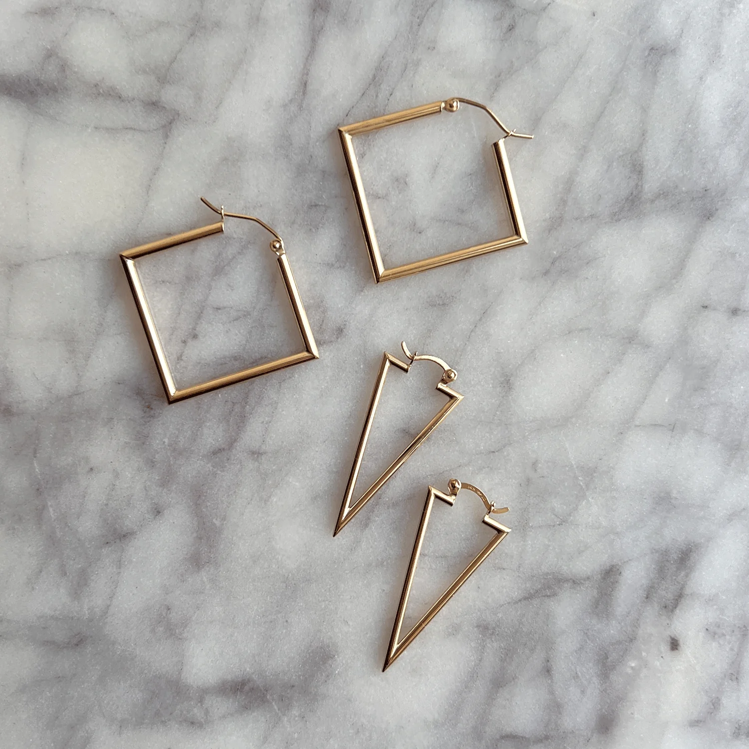Triangle Hoop Earrings - Image 3