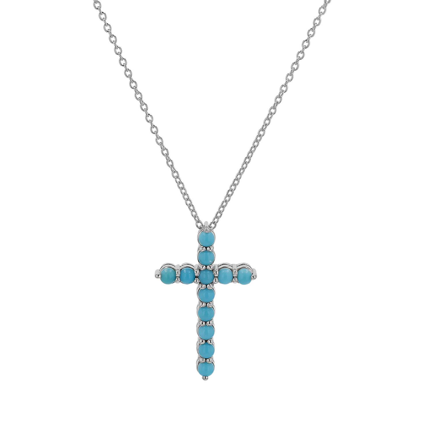 Turquoise Cross Necklace - Image 2