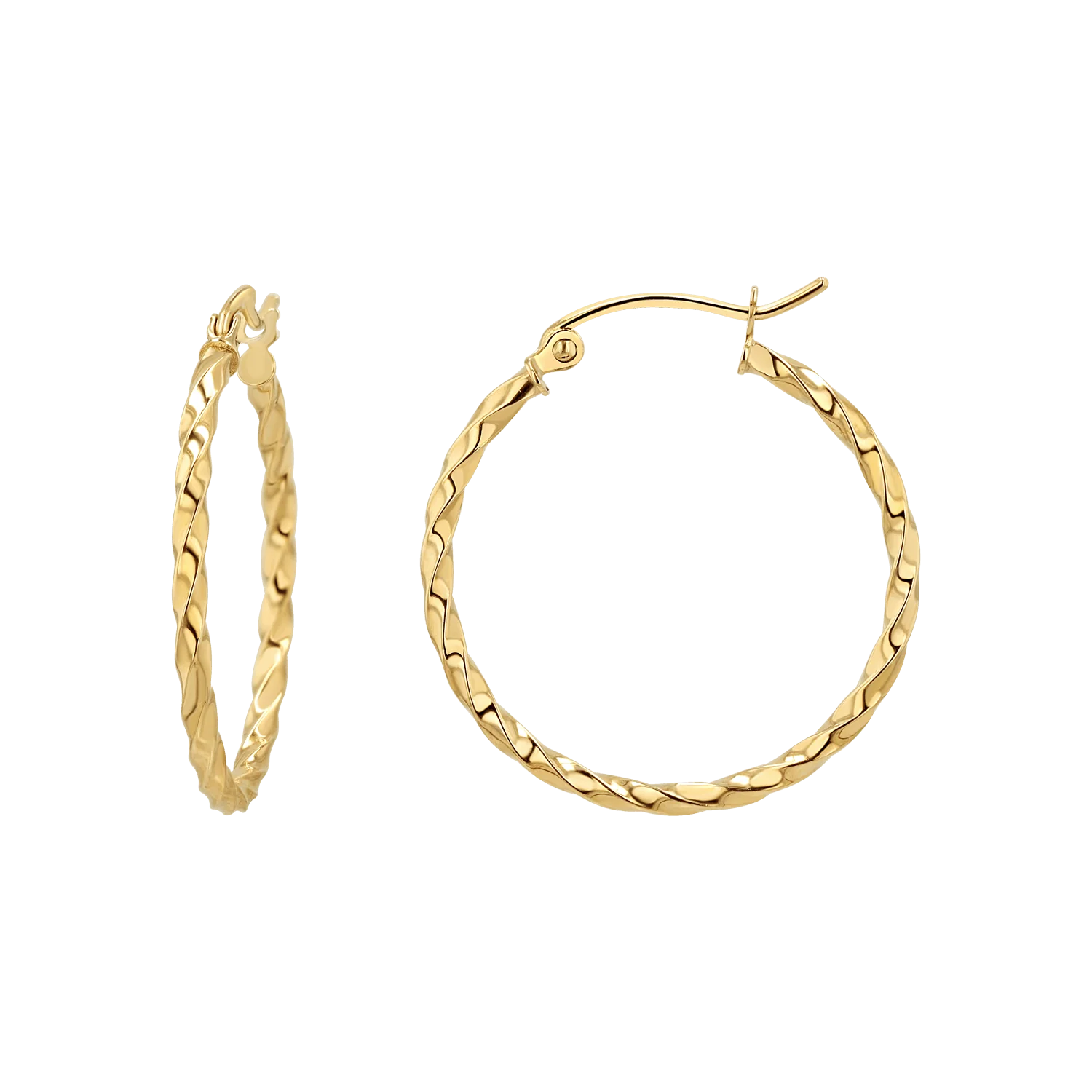 Twist Hoop Earrings