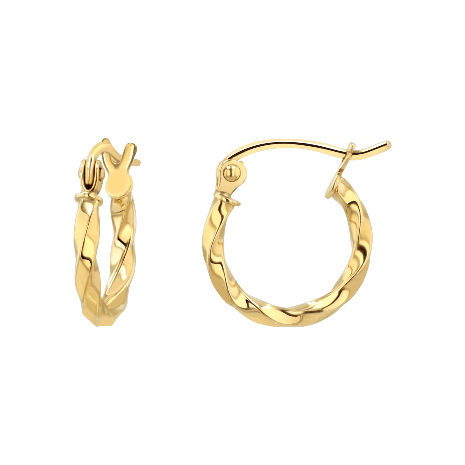 Twist Hoop Earrings - Image 2