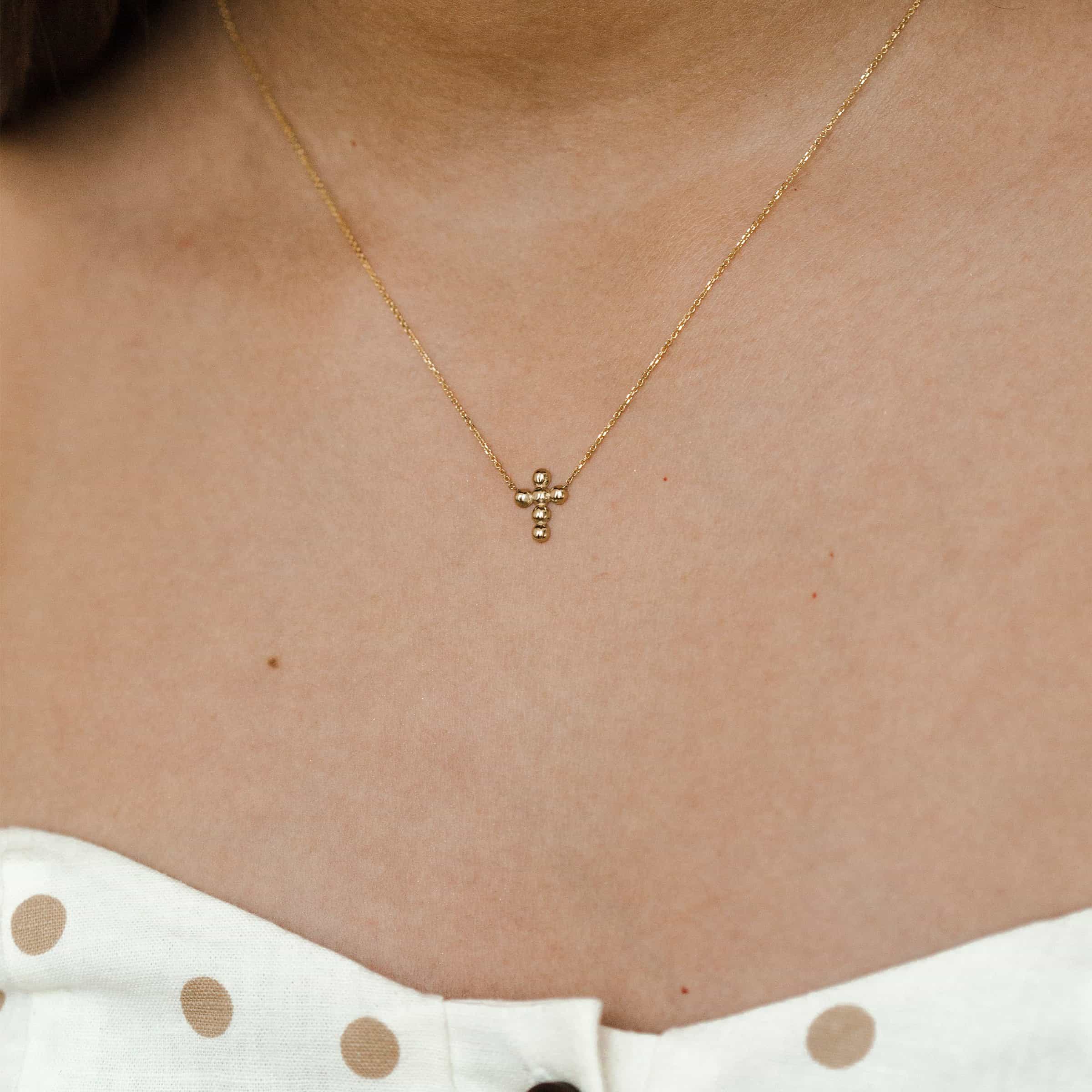 Bubble Cross Necklace - Image 4