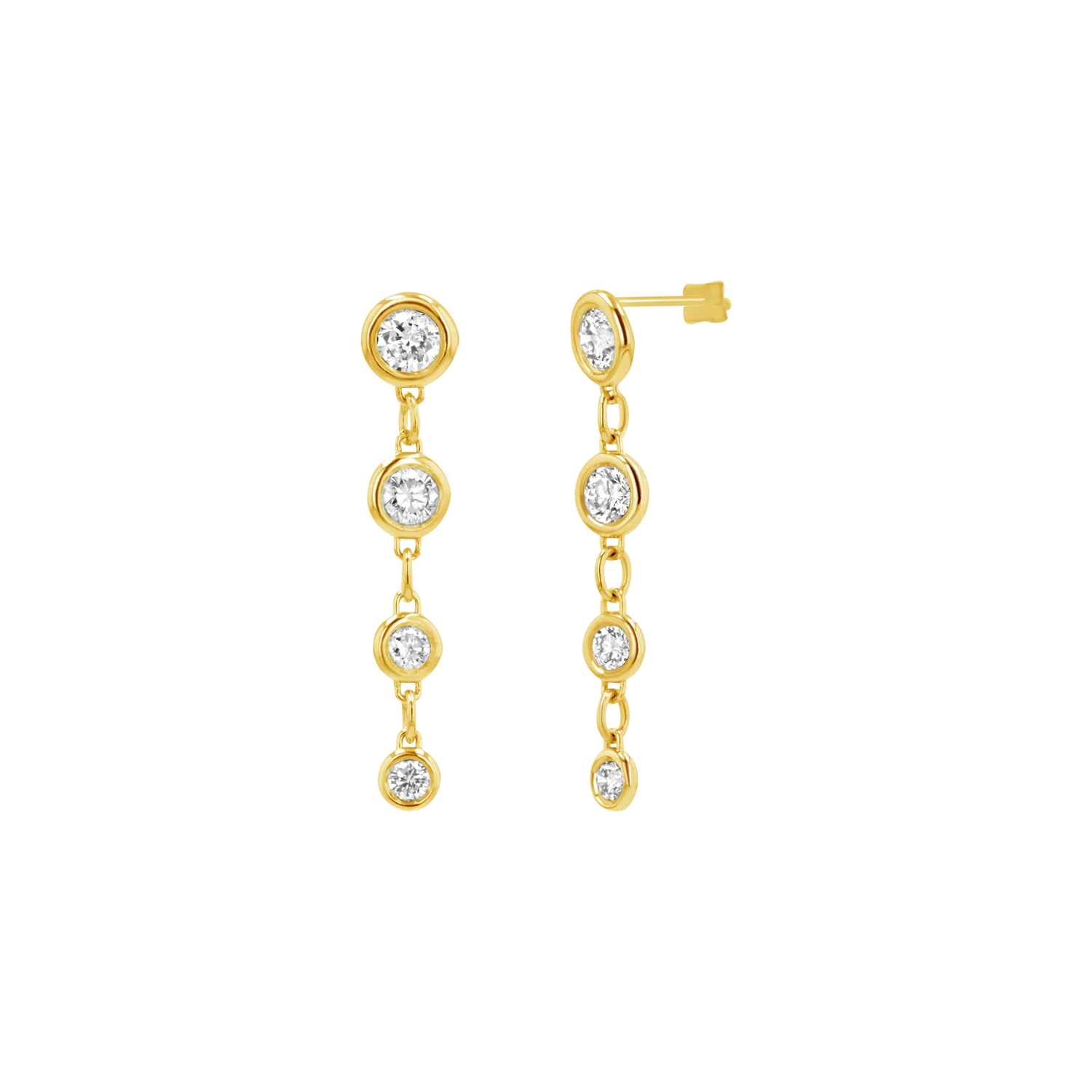Classic Diamond Drop Earrings