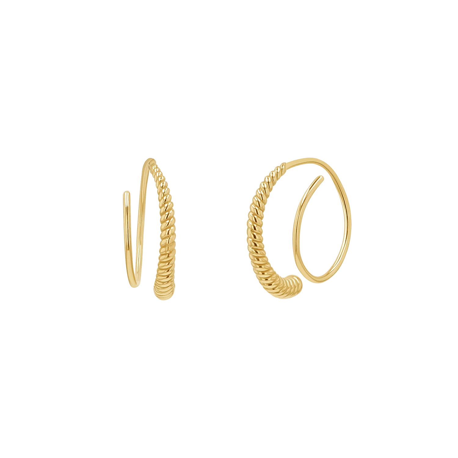 Twist Coil Hoop Earrings